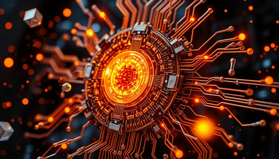 Futuristic glowing quantum computer core symbolizing the Quantum Computing Future.