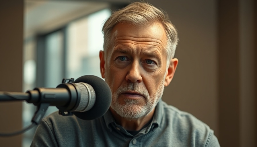 Epstein connections topic, man discussing in a podcast setting.