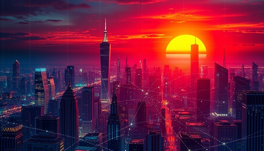 Futuristic city skyline representing Quantum Algorithms Future.