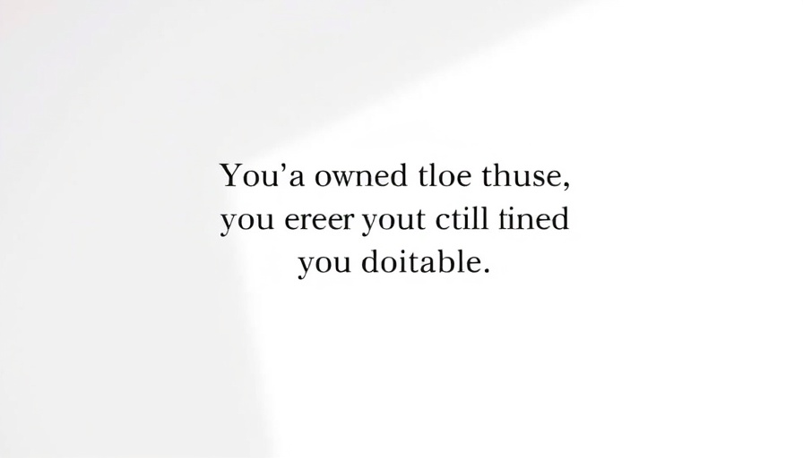 Inspirational quote about shaping your reality on plain background.
