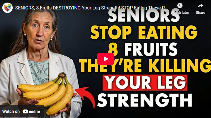 Middle-aged woman in lab coat assesses bananas, highlighting sugar impact on health.