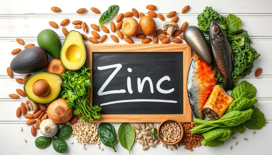Variety of zinc-rich foods highlighting benefits of zinc.