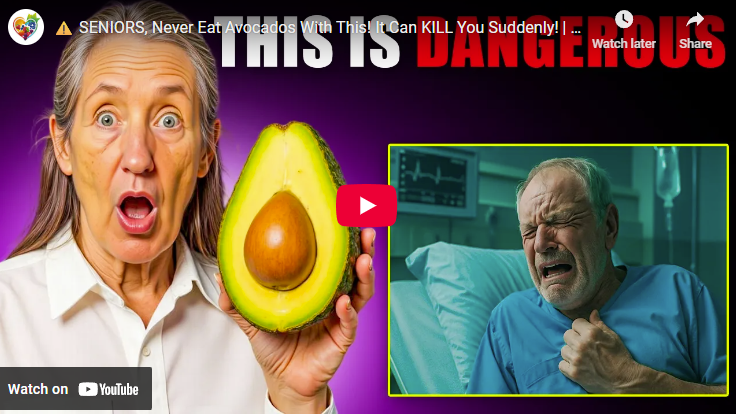 Elderly woman shocked by dangers of eating avocados.
