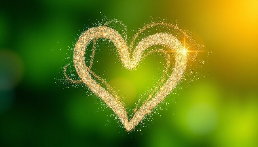 639 Hz Heart Chakra energy depicted as a sparkling green heart.