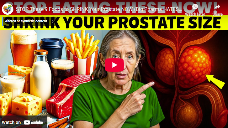 Foods to cut for prostate health illustrated with concerned person