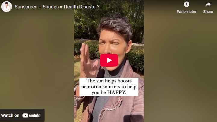 Outdoor talk on sunscreen and shades health risks, sunny garden scene.