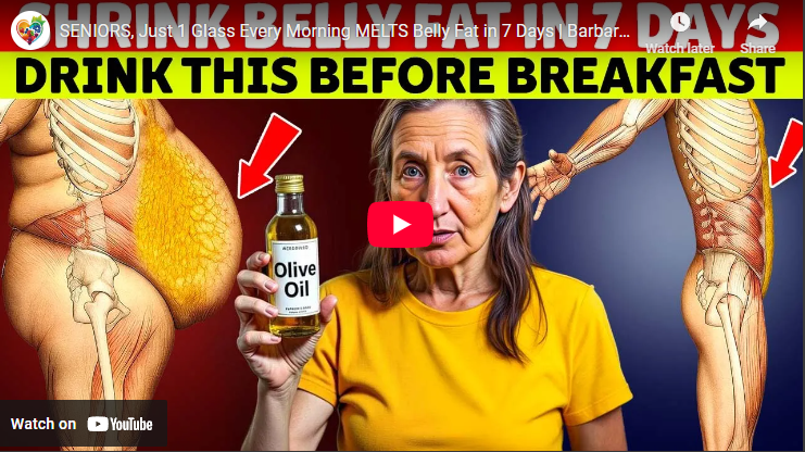 Melt Belly Fat concept with woman holding olive oil.