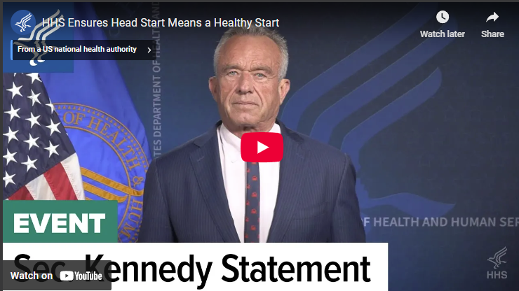 HHS Head Start Nutrition discussion with official statement.