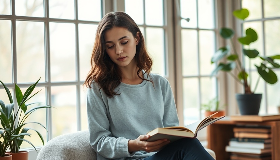 Overcoming the Comparison Trap: Woman journaling in cozy sunlit room