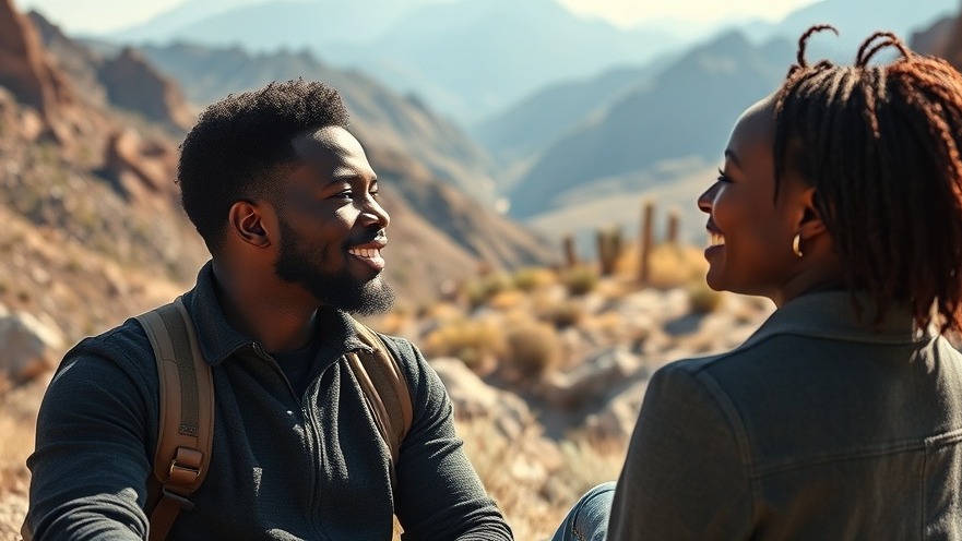 Black couple relishing a serene desert getaway at luxury resorts in Phoenix.