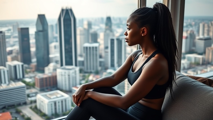 Fit Black woman in athletic gear, embodying healthy lifestyle choices and workout motivation.