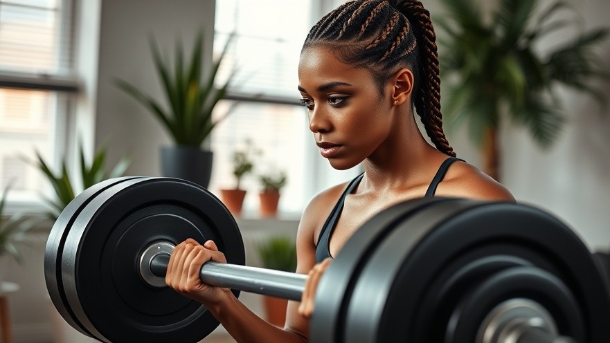 Focused athletic woman preparing for effective workouts on her fitness journey.