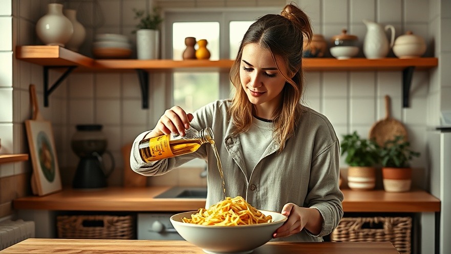 Young woman preparing seasonal cooking with fresh ingredients in a cozy kitchen.