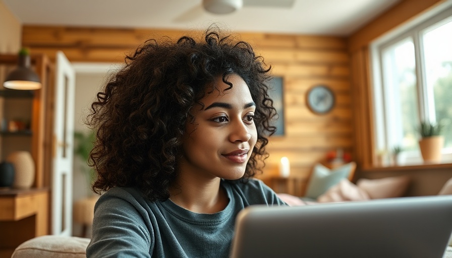 Video chat supports mental wellbeing in cozy home setting.