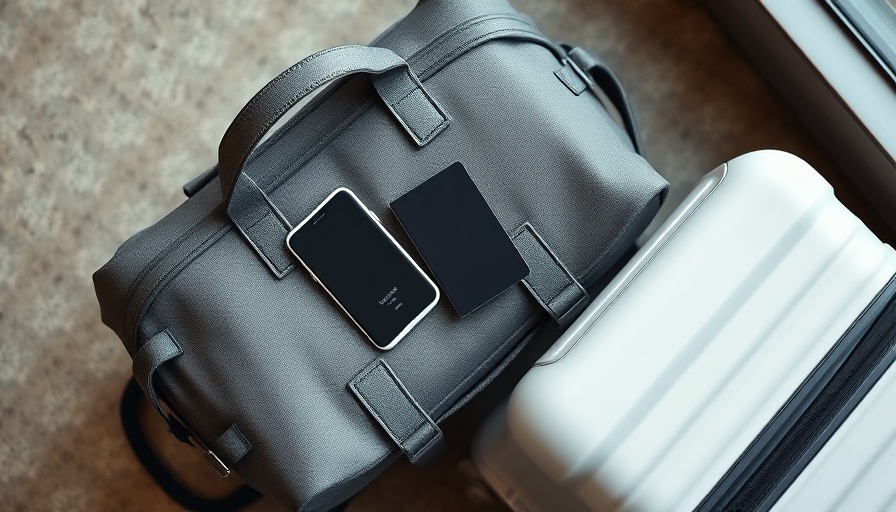 Global Entry application process essentials with passport on travel bag near suitcase