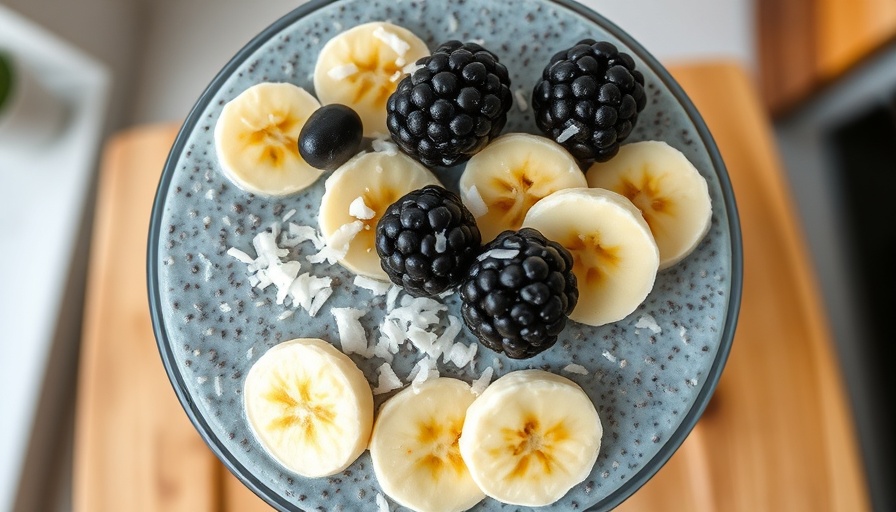 Chia seed pudding benefits and toppings in a clear bowl.