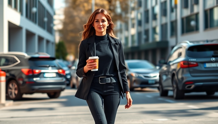Confident woman over 50, manifesting best life in city.