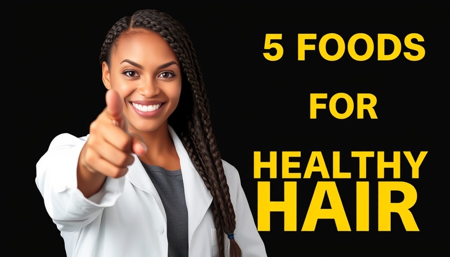 Foods You Need For Healthy Hair live presentation with smiling woman