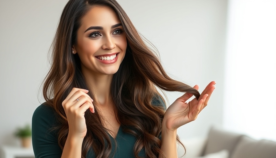 Confident woman sharing best hair oil for hair growth tips.