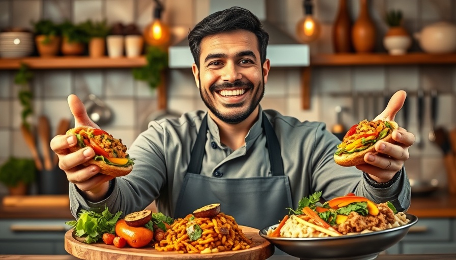 High protein vegan lunch ideas with colorful dishes in a cozy kitchen.