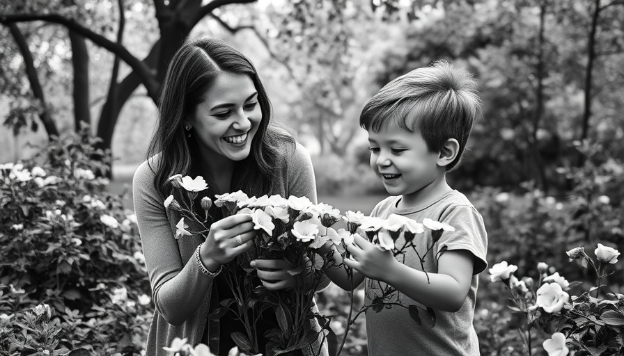 Mother's Day gift ideas 2025: A touching moment in a garden.