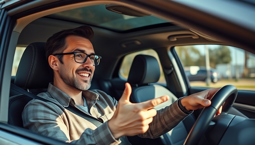 Casual man in car discussing 30-day group detox.