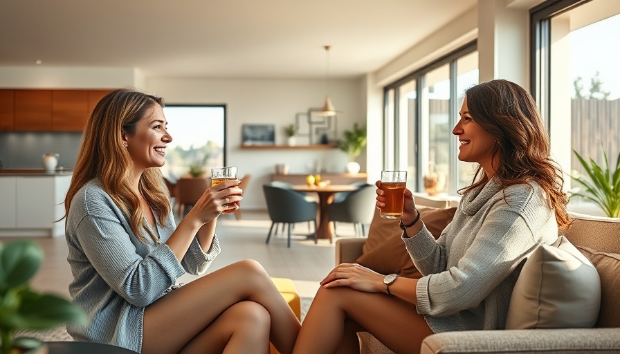 Two women in a living room discussing how to keep a conversation going.