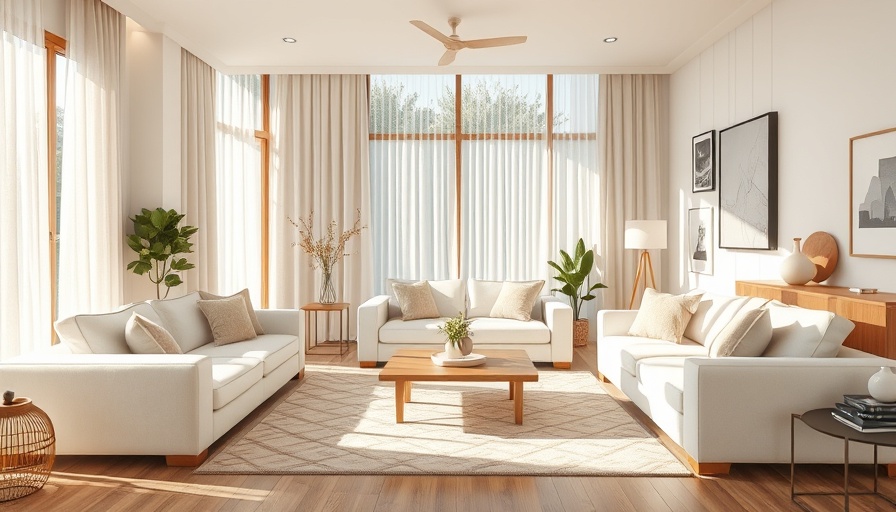 Refresh your living room for spring with cozy, neutral tones and modern decor.