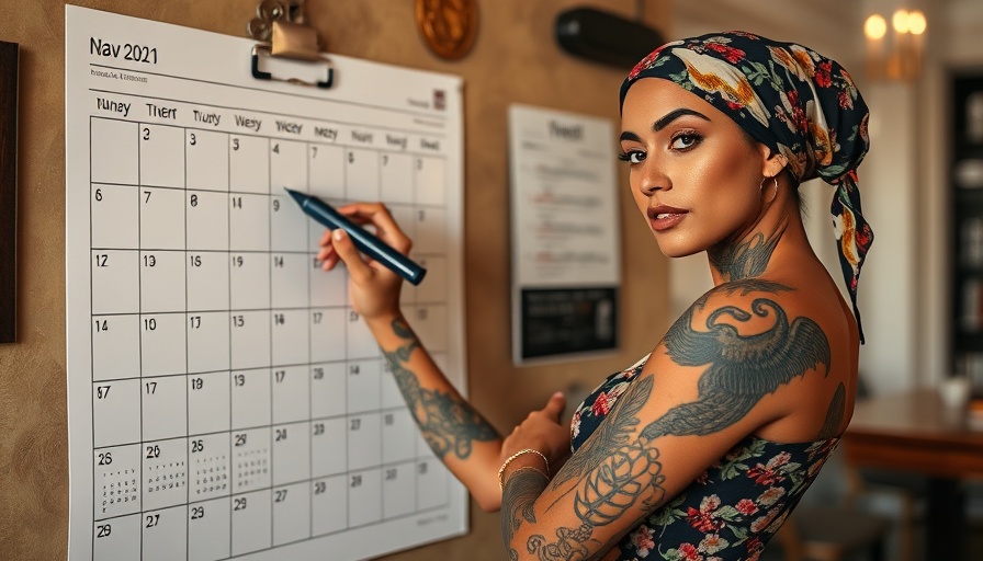 Life changes after 50: Woman planning with calendar.