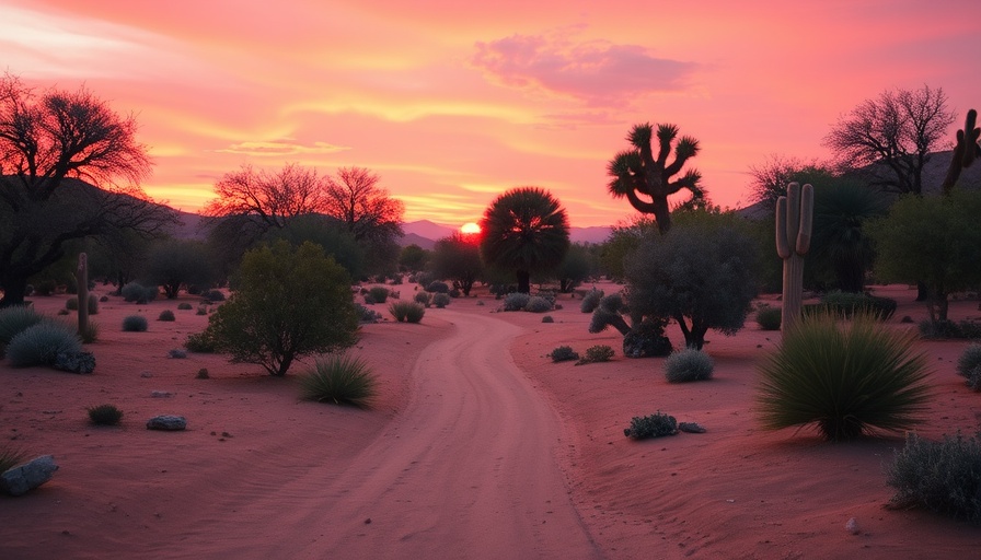 Meditation Retreats in Arizona: Desert labyrinth at sunset