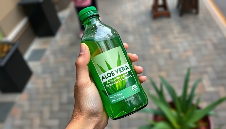Hands holding Aloe Vera drink bottle promoting women's health natural hacks.