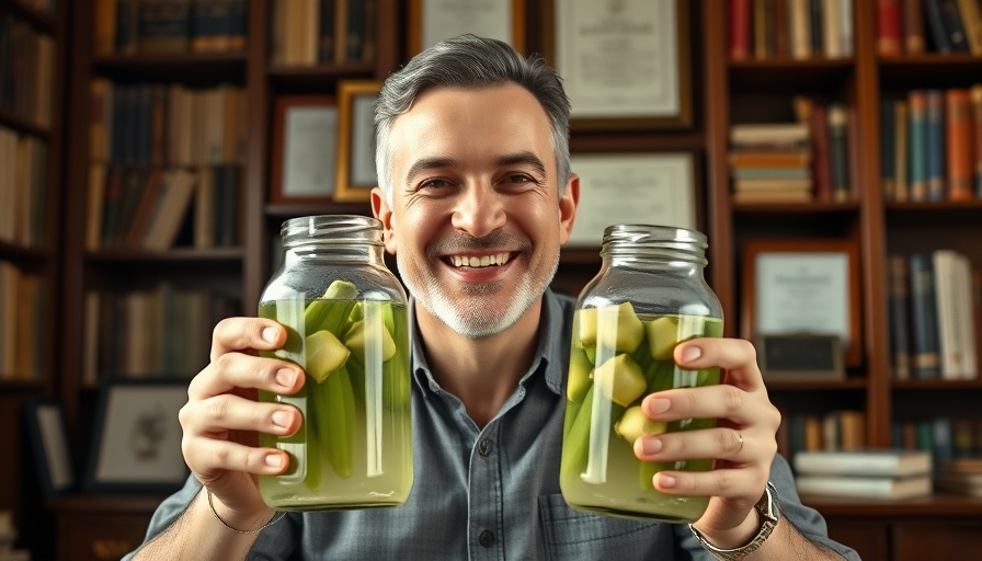 Man discussing health benefits of okra water in study.