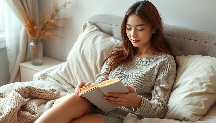 Young woman reading a book in a cozy bedroom, summer books 2023.