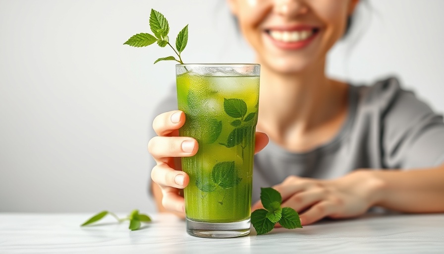 Refreshing green detox drink highlighting natural beauty hacks.
