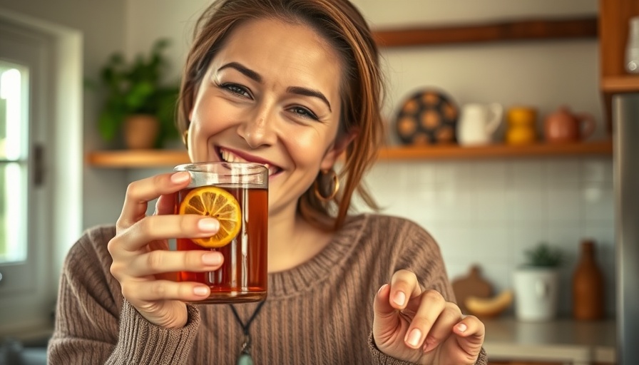Woman holding ginger tea for women's health and wellness tips.