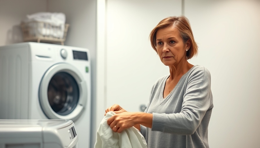 Weekend reset for women over 50 doing laundry in a modern home.