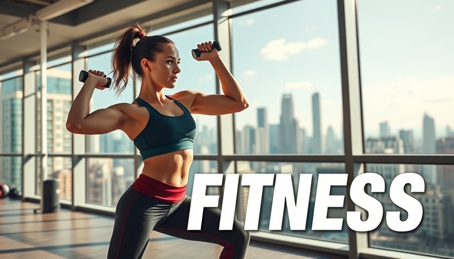 Urban workout setting for 20-minute cardio upper body home workout.