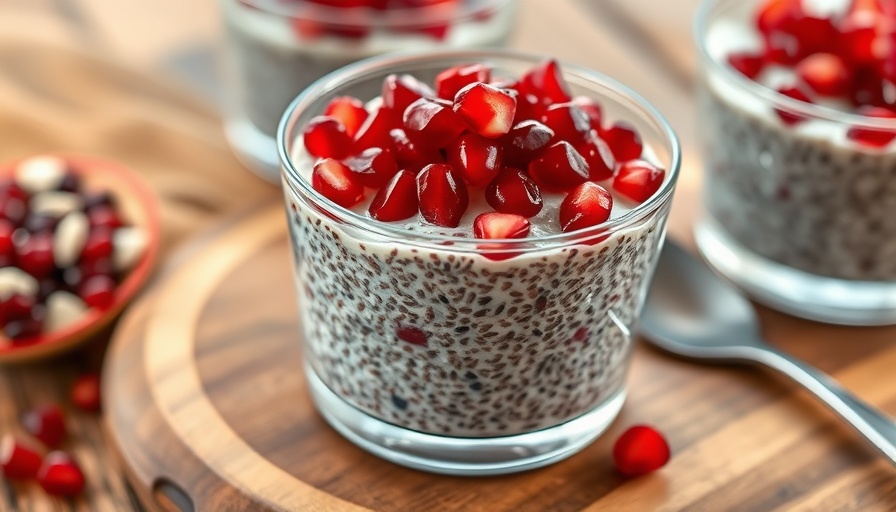 Delicious chia seed pudding highlighting health benefits of chia seeds