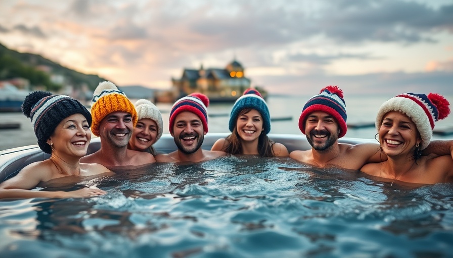 Group enjoying hot tub at East Coast wellness retreat.
