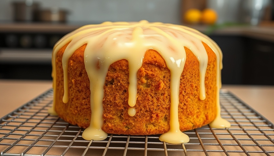 Best vegan lemon pound cake drizzled with lemon icing.