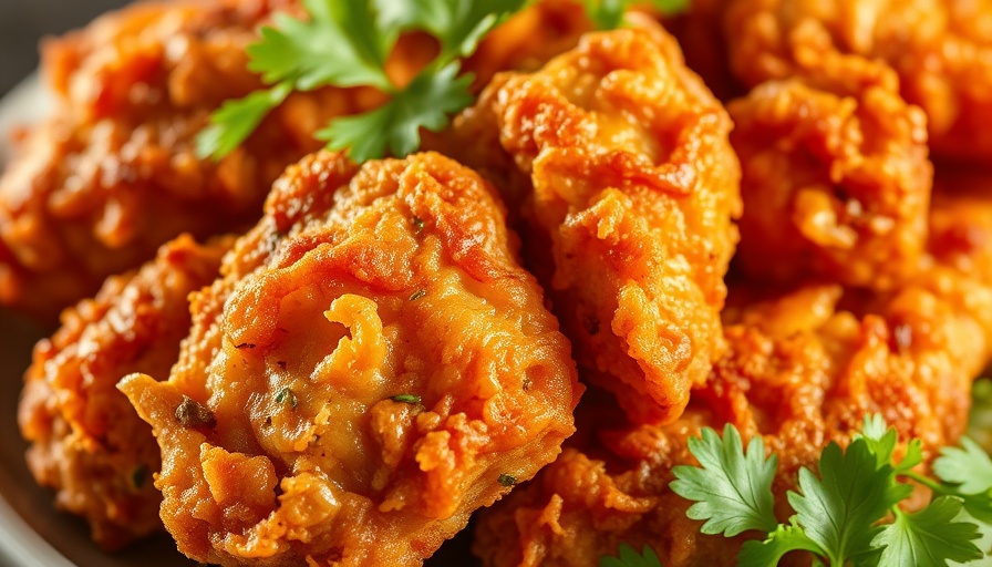 Fried chicken as worst food for Inflammatory Bowel Disease concerns.
