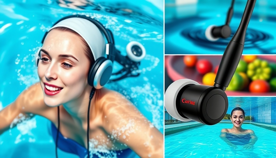 Best waterproof headphones 2025 showcased in a dynamic collage.