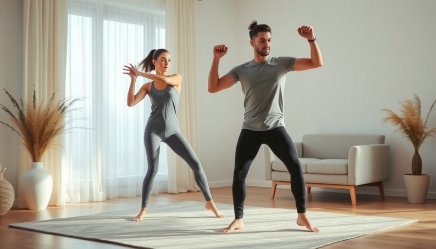 Dynamic exercise routine for body without swelling in a minimalistic room.
