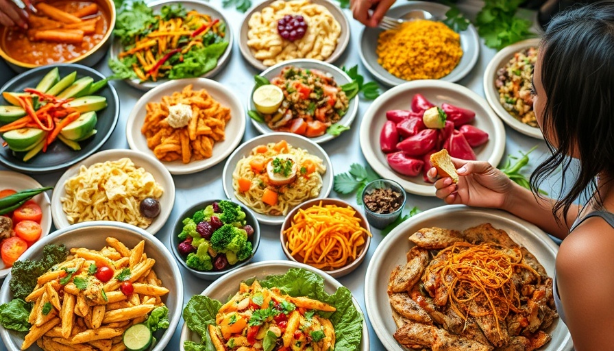 Array of colorful plant-based dinners enjoyed.