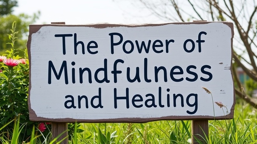 Mindfulness and healing sign showcasing Joe Dispenza's meditation techniques.