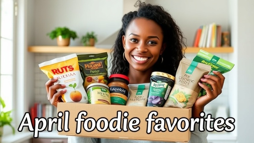Young Black woman showcasing plant-based foods for healthy eating in a modern kitchen.