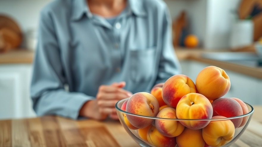 Vibrant bowl of peaches in a kitchen, showcasing woman's health beauty hacks and healthy eating tips.