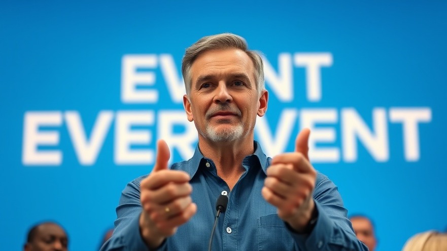 Confident man sharing health strategies against a clean blue backdrop.