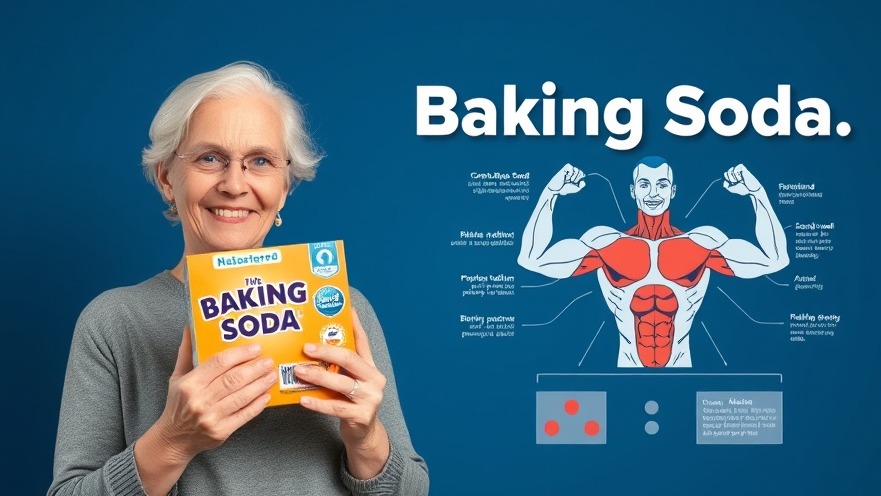 Smiling senior woman with baking soda, highlighting sodium bicarbonate health benefits.