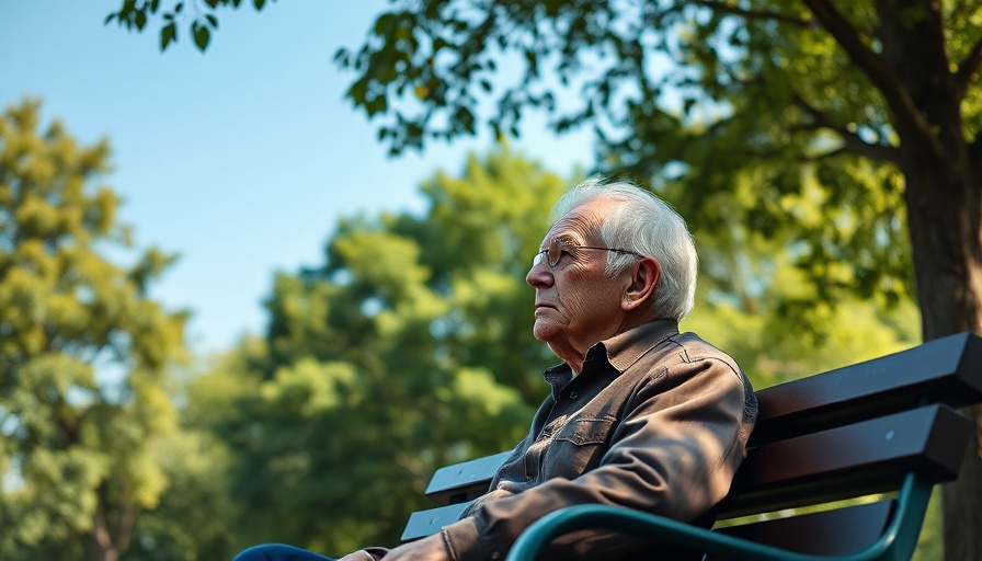 Elderly man in a park, contemplating to prevent Alzheimer’s.